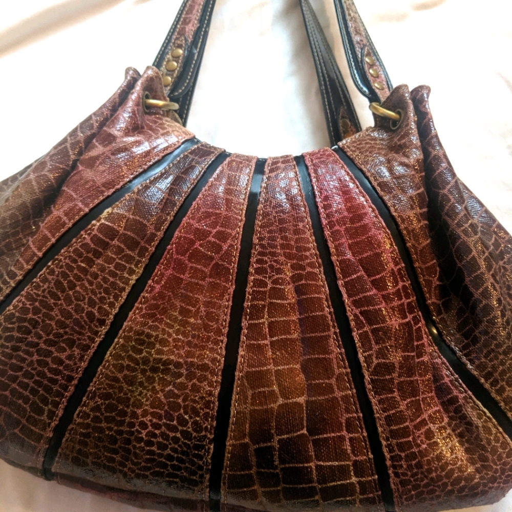Naturalizer Faux Snakeskin Shoulder Bag
